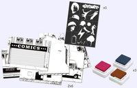 plantillas street set de stenciles y tinta