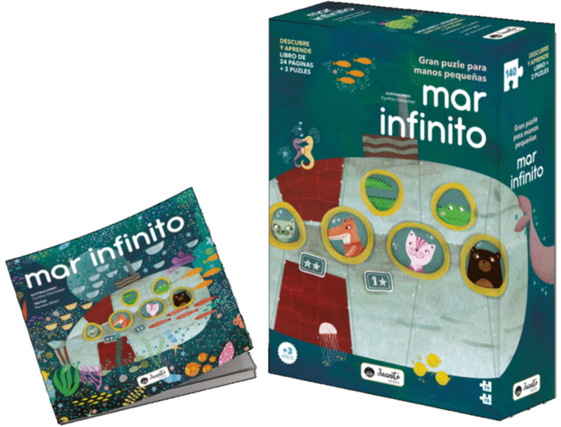 Mar Infinito 2 Puzzles X70 Piezas + Libro