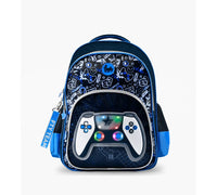 Mochila joystick con luz led / Azul