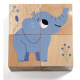 Wild & Co puzzle bloques de madera animales de selva