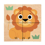 Wild & Co puzzle bloques de madera animales de selva