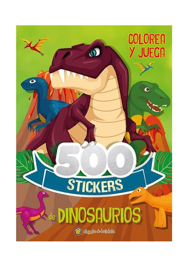 Dinosaurios Libro Infantil De Actividades Y 500 Pegatinas