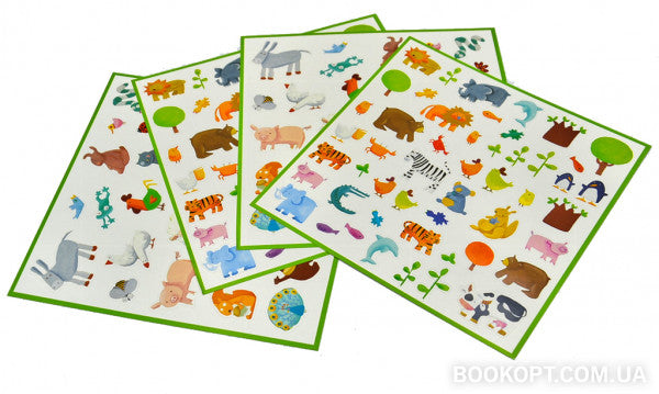 160 stickers de animales