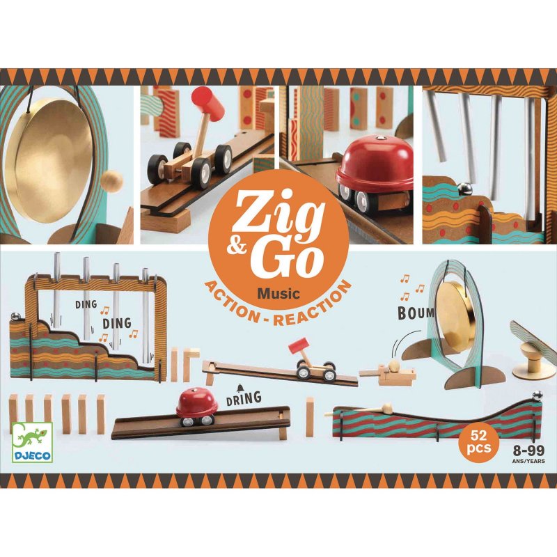 Zig & Go Action-Reaction Music 52 piezas